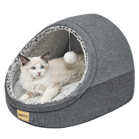 Cozy Cat Cave Bed — Washable & Anti-Slip