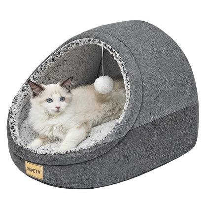 Cozy Cat Cave Bed — Washable & Anti-Slip