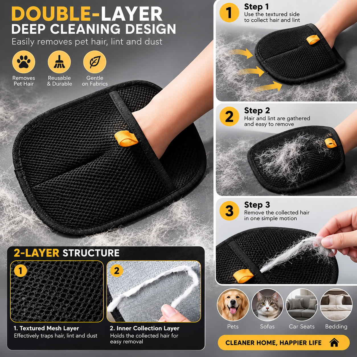 VelvetPaw Pet Hair Glove