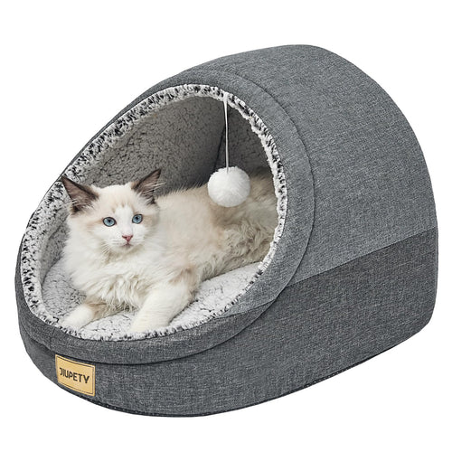 Cozy Cat Cave Bed — Washable & Anti-Slip